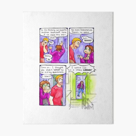 Wasted Talent - Small Library Art Board Print