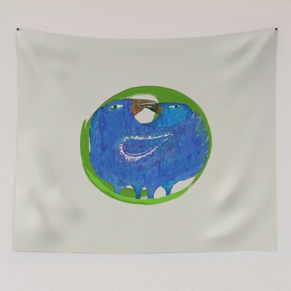 Item preview, Two Blue Parrots designed and sold by Ginny Luttrell.