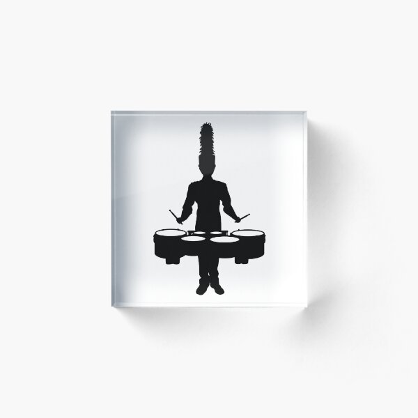 Marching Band Tenor Drummer Acrylic Block