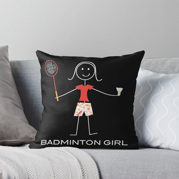 Item preview, Funny Womens Badminton Girl Sports Illustration designed and sold by whyitsme.
