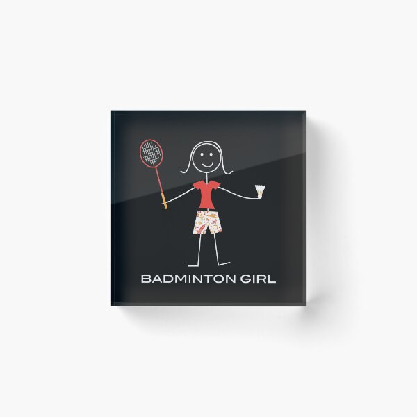 Item preview, Funny Womens Badminton Girl Sports Illustration designed and sold by whyitsme.