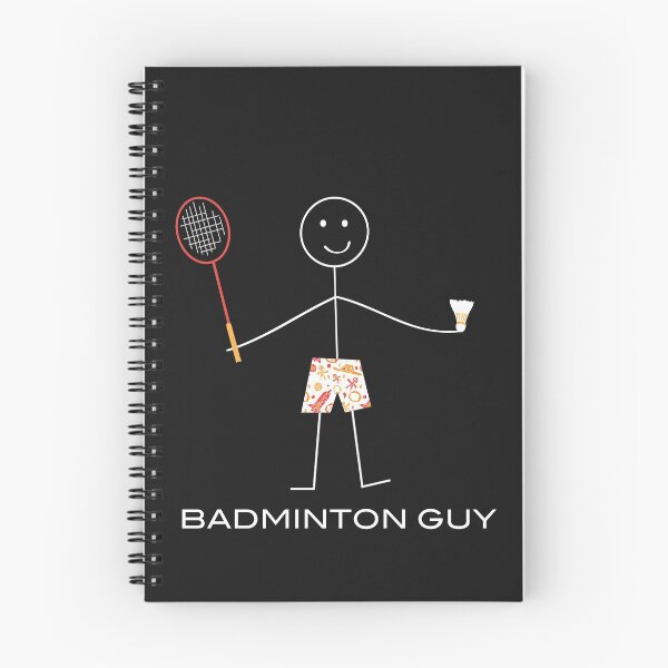 Item preview, Funny Mens Badminton Guy Sports Illustration designed and sold by whyitsme.