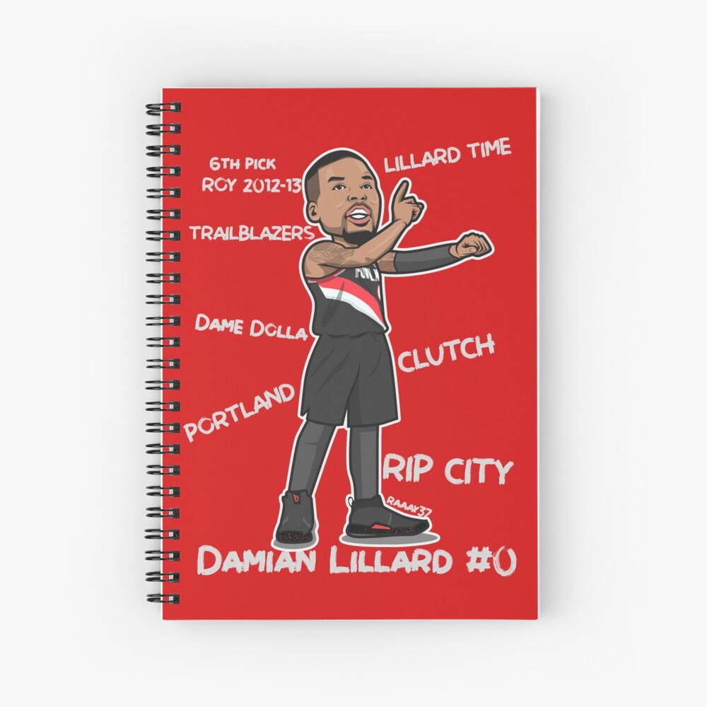 Klay Thompson Cartoon Style Spiral Notebook for Sale by rayd3rd