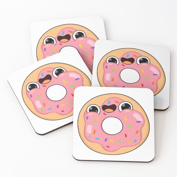 Item preview, Kawaii Pink Sprinkled Doughnut designed and sold by kawaiilife.