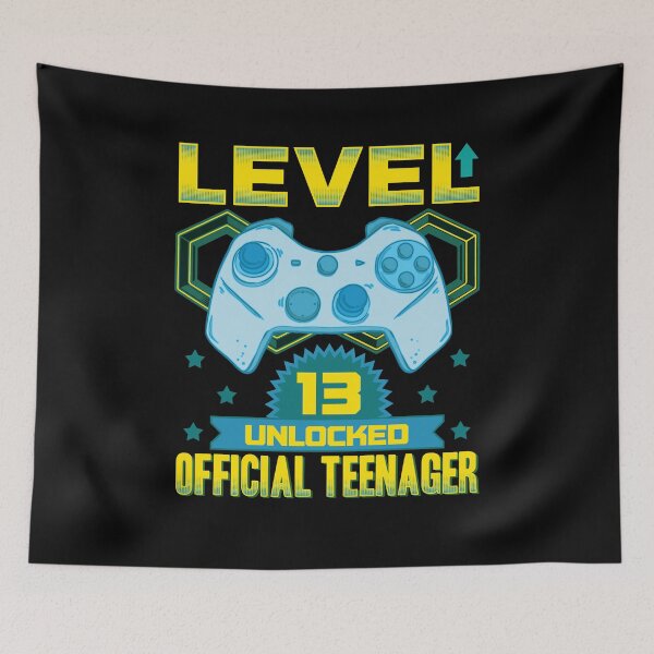 Item preview, Level 13 Unlocked! Officially a Teenager! designed and sold by Jamrock Design.