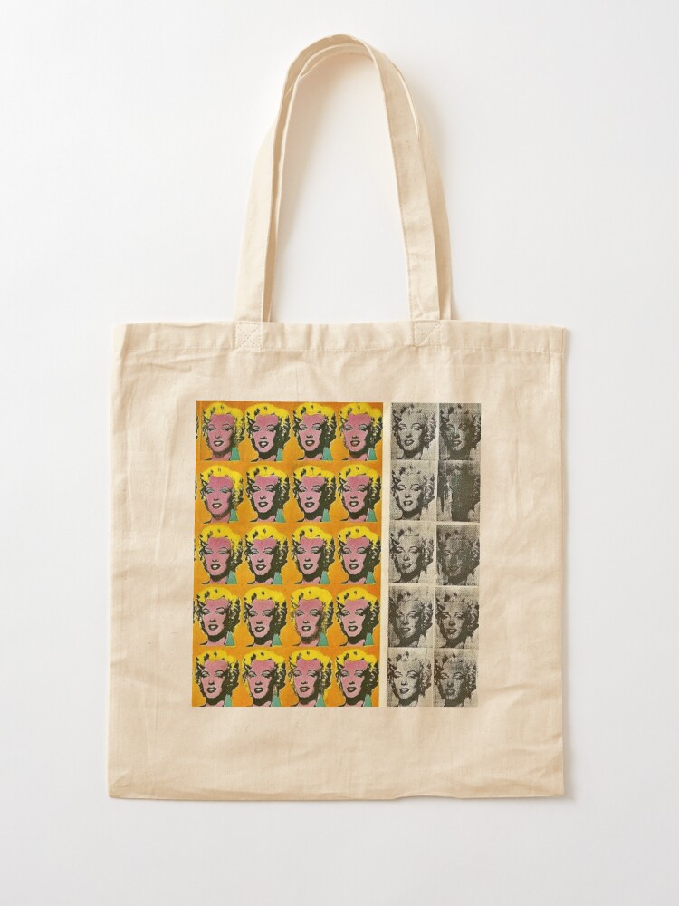 Marilyn Monroe  Andy Warhol Marilyn Diptych Pop Art Tote Bag for