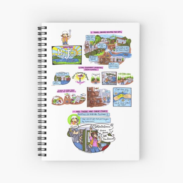Wasted Talent - JRPG Spiral Notebook