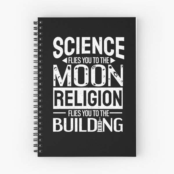 Item preview, Science Flies You To The Moon Atheist Anti Religion Funny designed and sold by Phaedra Jones.