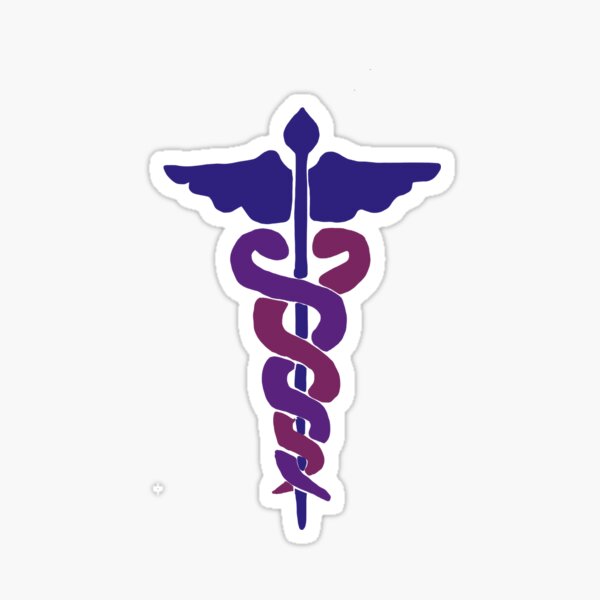 Vista previa del artículo con la obra «Caduceo como símbolo médico», diseñado y vendido por Hodgepodge Bricolage.