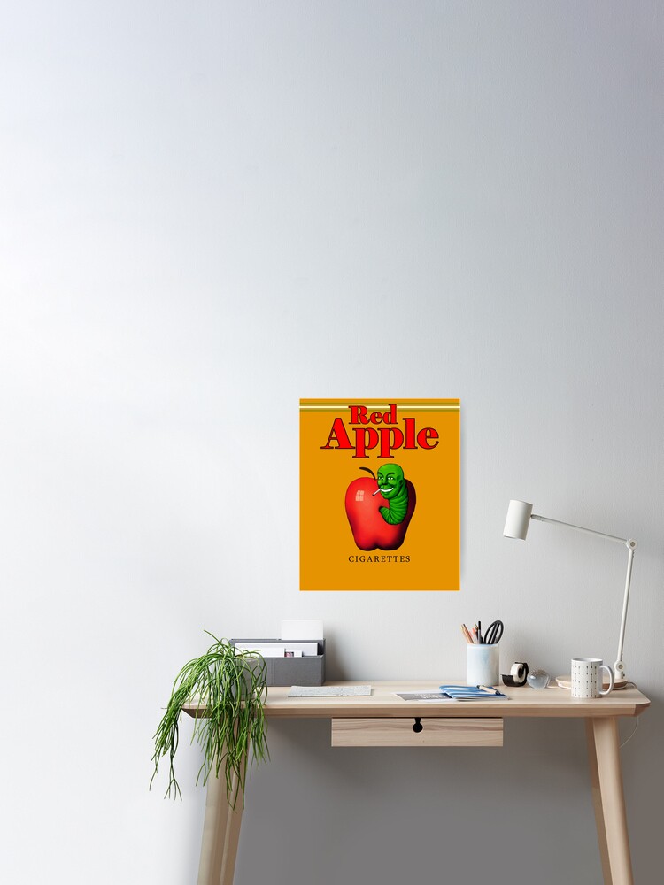 Red Apple Cigarettes Poster for Sale by breh-art