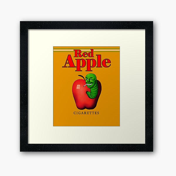 Red Apple Cigarettes Framed Art Print