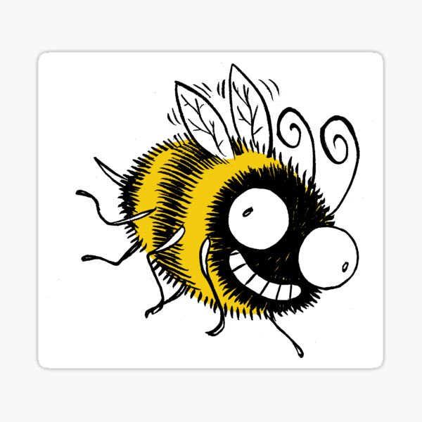 That crazy bee Sticker