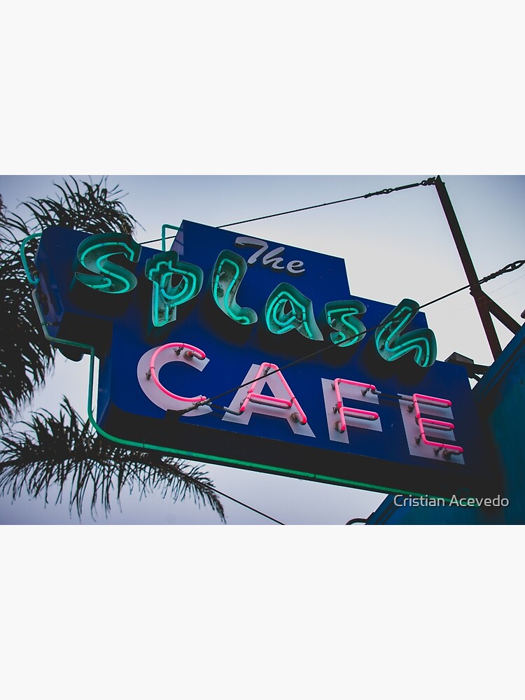 "The Splash Cafe" Poster for Sale by CrsAcvd Redbubble