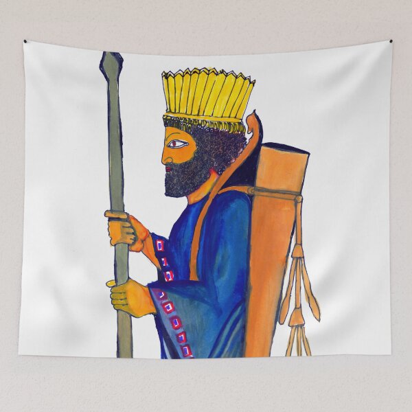 Item preview, The Persian Immortals | watercolor painting of The Persian Immortals  designed and sold by KARTICK DUTTA.