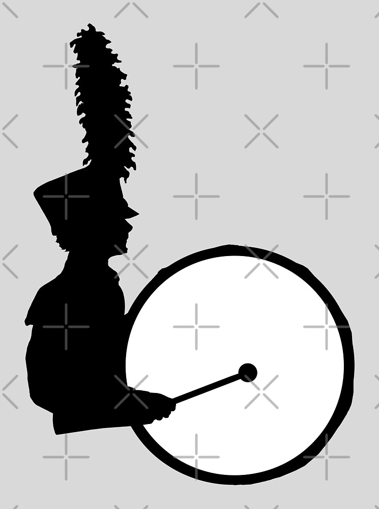 "Marching Band Bass Drummer" by Vistascribe Redbubble