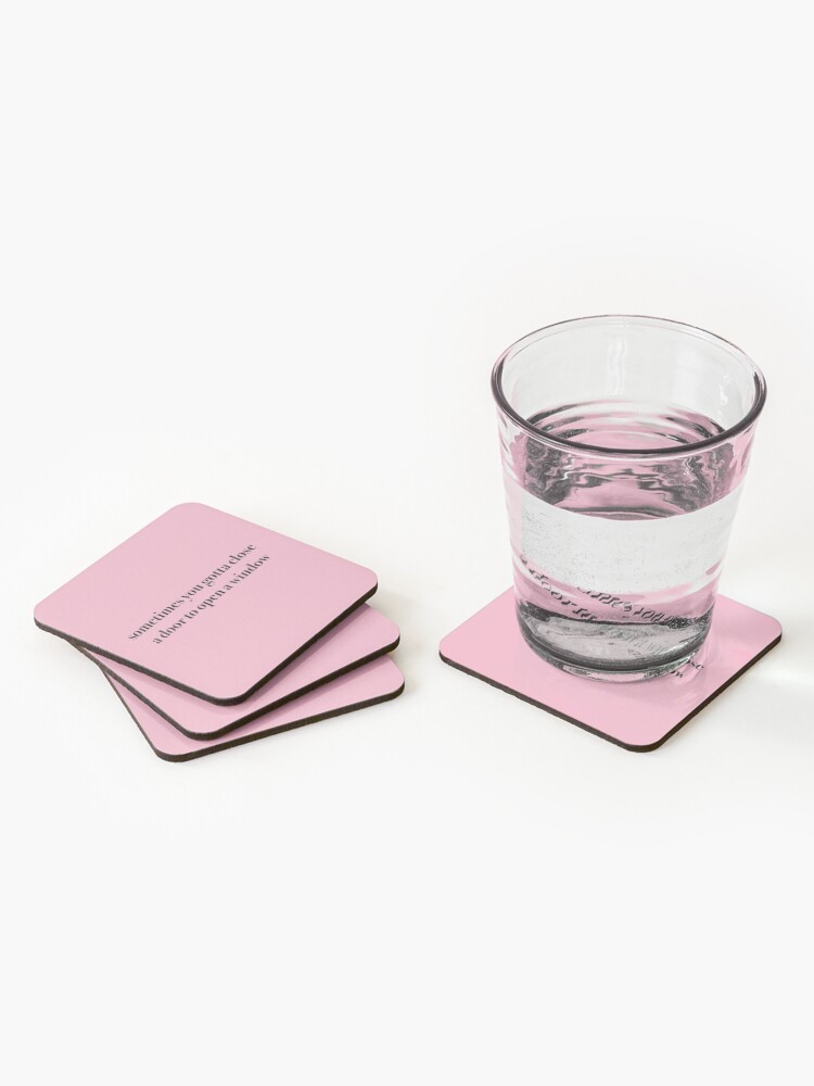 Thumbnail 2 of 5, Coasters (Set of 4), sometimes you gotta close a door to open a window - tyler the creator designed and sold by KaiDee.