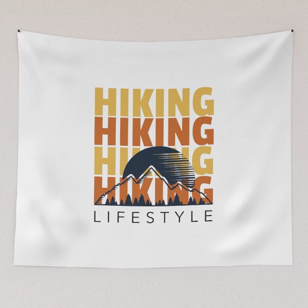 Item preview, Hiking Lifestyle Mountain Design designed and sold by Nextlevellife.