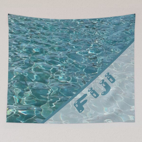 Item preview, FIJI Islands Resort Blue with Fiji Text designed and sold by KarenBarron.