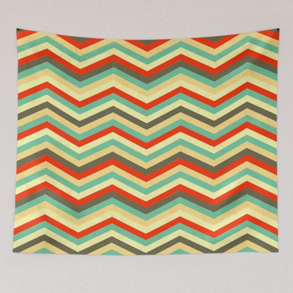 Item preview, Chevron de colores vintage designed and sold by pugmom4.
