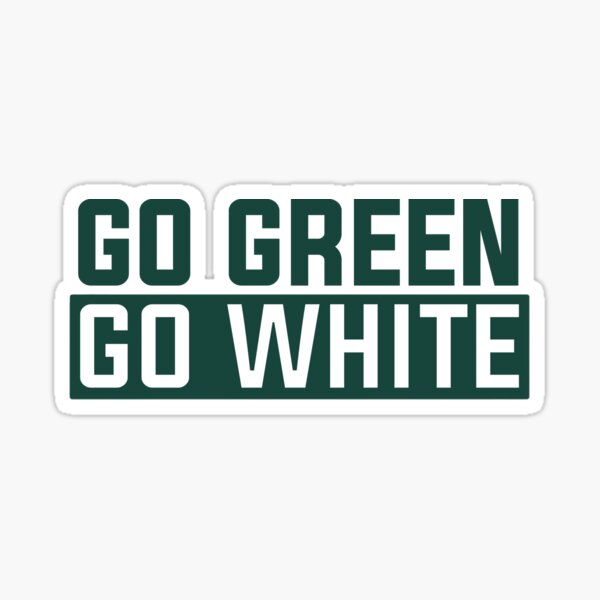 Go Green Go White Sticker
