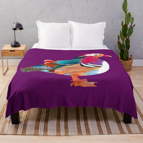 Item preview, Mandarin duck in vibrant watercolor designed and sold by AlbinoSnowman.
