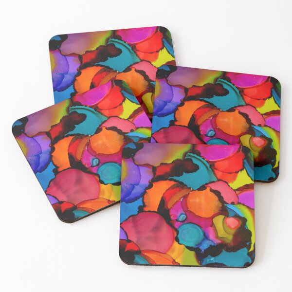 Item preview, abastract alcohol ink art, colorful ink art designed and sold by Stephanie  Skeem.