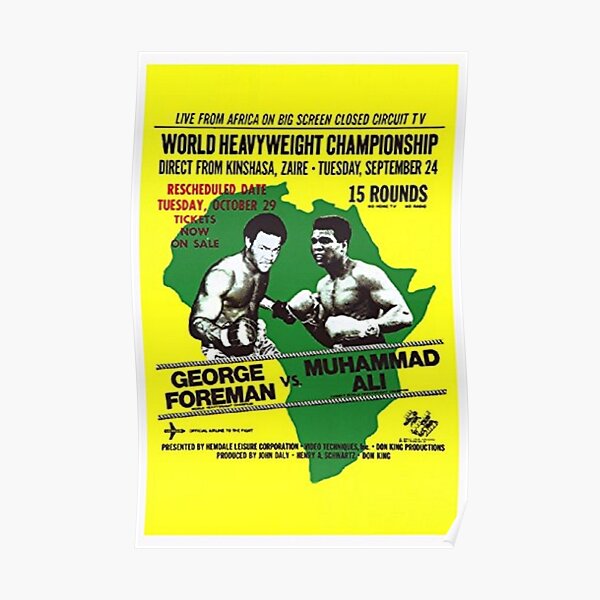 Rumble in the Jungle - Foreman v Ali Poster
