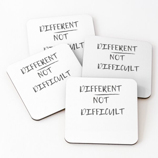 Item preview, DIFFERENT NOT DIFFICULT (LINED) designed and sold by Pbradley50.
