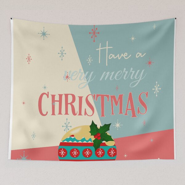 Item preview, Have a very merry Christmas - retro designed and sold by bluehair.