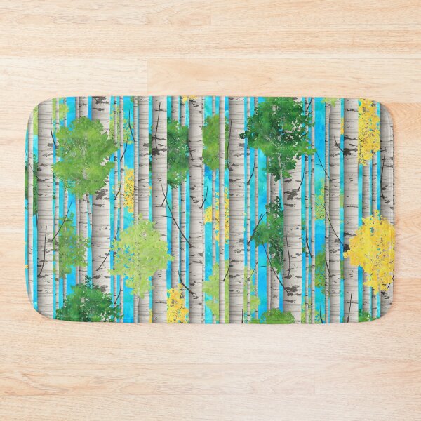 Item preview, Watercolor Birch Trees Pattern designed and sold by WickedRefined - Nicole Demereckis.