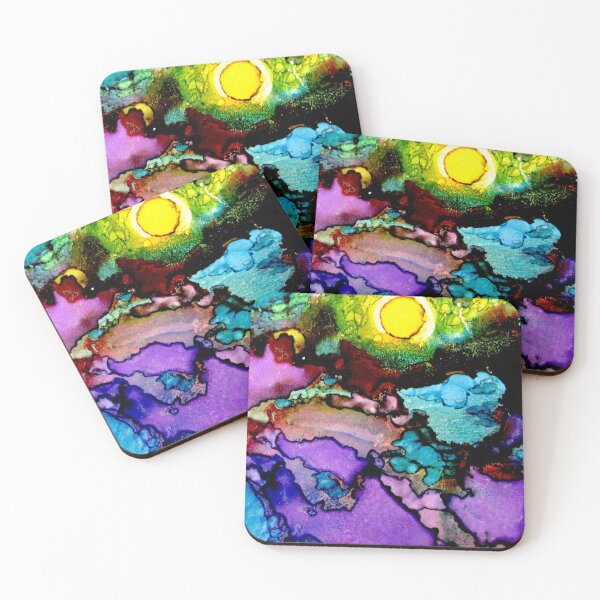 Item preview, ocean waves, alcohol ink art designed and sold by Stephanie  Skeem.