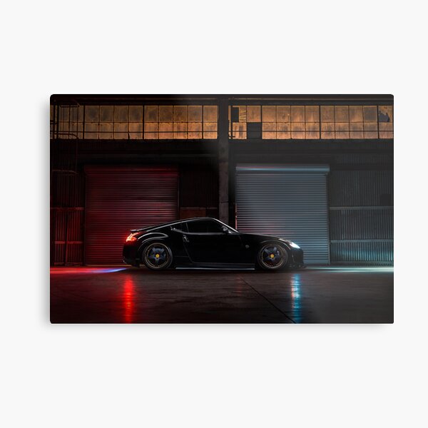 Light Painted Nissan 370Z Metal Print