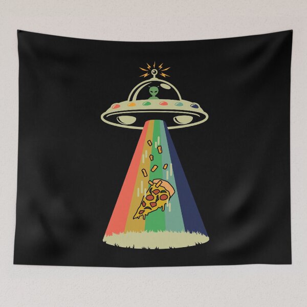 Item preview, Vintage Alien Pineapples on Pizza Abductor designed and sold by Grafik Traffik.