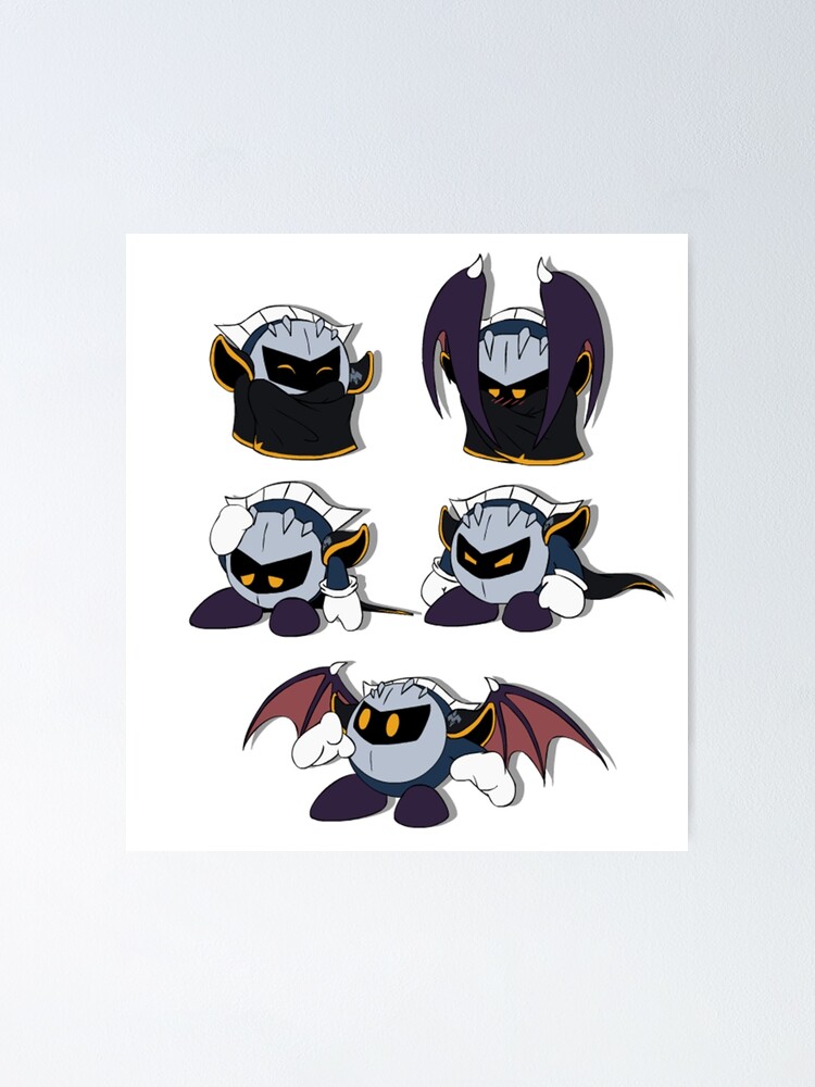 Meta Knight Expressions Poster By Vibrantechoes Redbubble