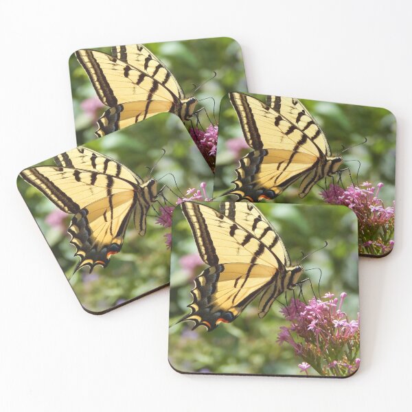 Item preview, tiger swallowtail butterfly on purple flowers,  designed and sold by Stephanie  Skeem.