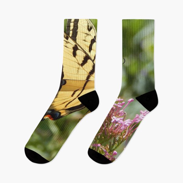 Item preview, tiger swallowtail butterfly on purple flowers,  designed and sold by Stephanie  Skeem.
