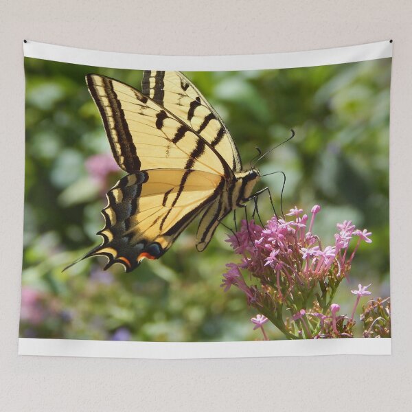 Item preview, tiger swallowtail butterfly on purple flowers,  designed and sold by Stephanie  Skeem.