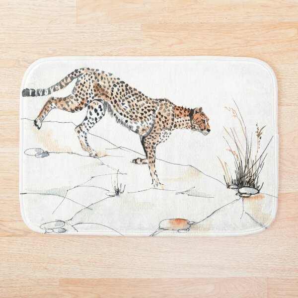 Majestic Cheetah Bath Mat