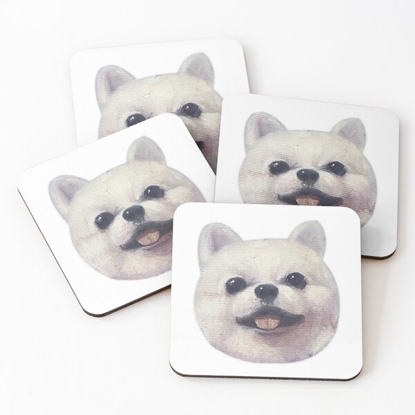 Item preview, White fat pomeranian designed and sold by PetPetArt.