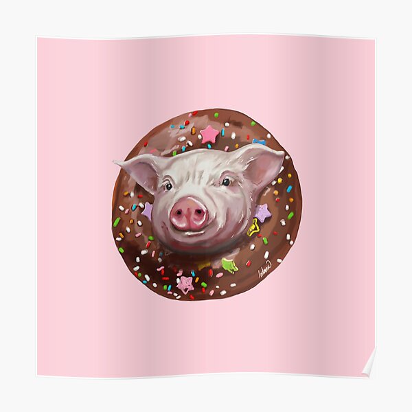 Poster Schwein Liebhaber Redbubble