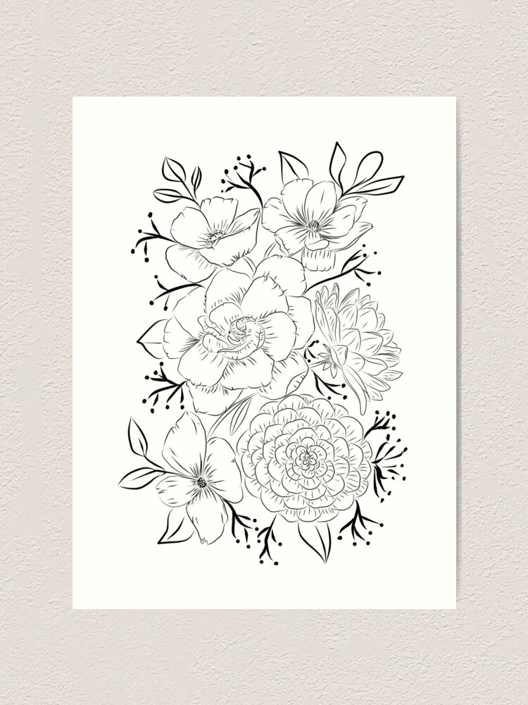 Alternate view of Amazing bouquet Art Print