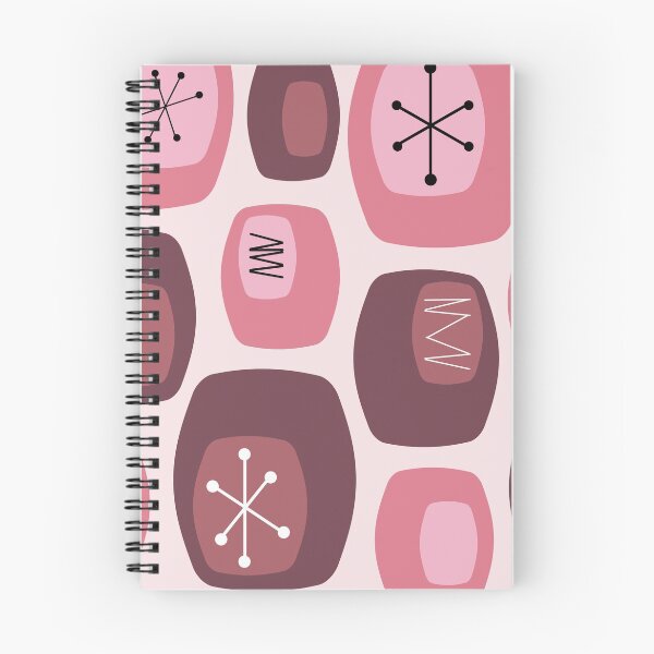 Item preview, Mid Century Modern Oblongs Pink designed and sold by thepixelgarden.