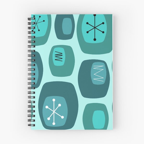 Item preview, Mid Century Modern Oblongs Turquoise designed and sold by thepixelgarden.