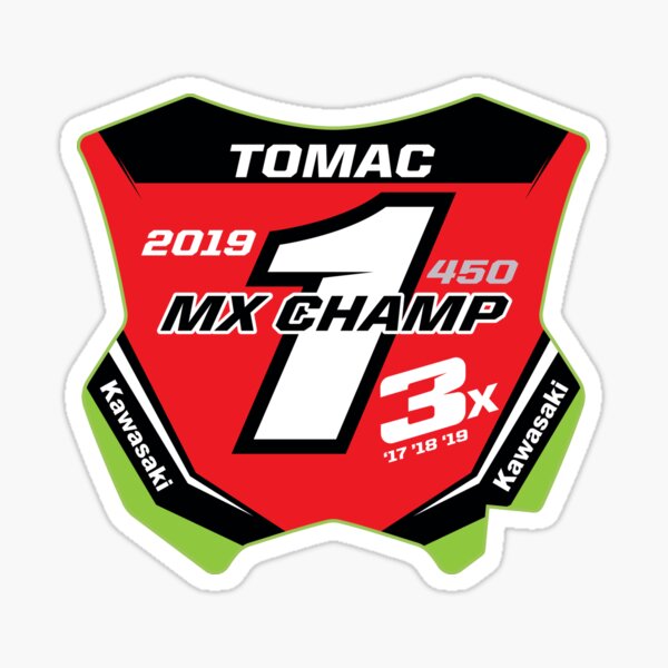 Eli Tomac ET1 MX Champ Motocross And Supercross Champion ET3 Gift Red Number Plate Design 2019