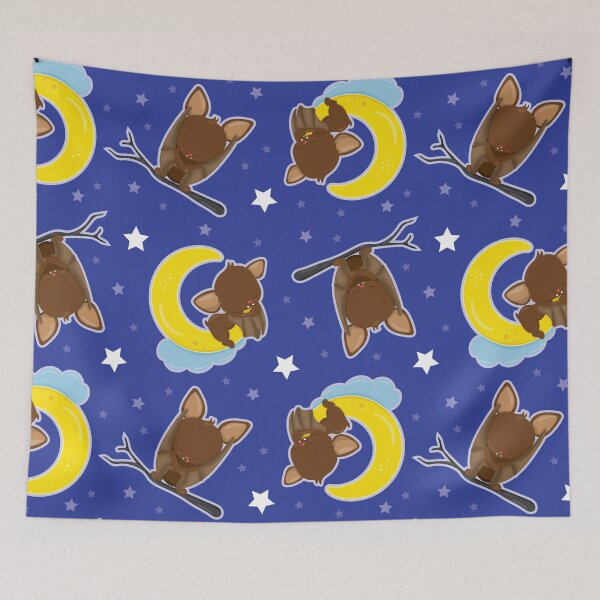 Item preview, Happy Halloween bat pattern designed and sold by wolfgangrainer.