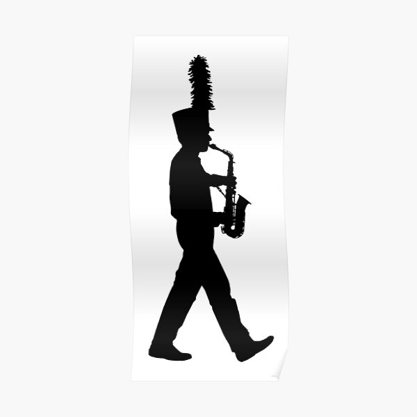 "Marching Alto Saxophone" Poster for Sale by Vistascribe Redbubble