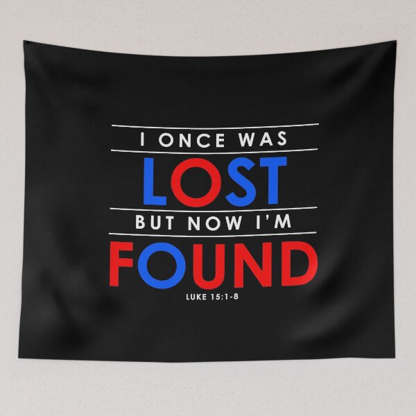 Item preview, Christian gift ideas I once was lost but now I'm found Gospel Bible verse inspirational motivational gift designed and sold by LoveEveryWear.