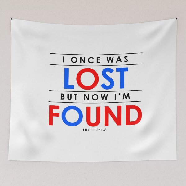 Item preview, Christian gift ideas I once was lost but now I'm found Gospel Bible verse inspirational motivational gift designed and sold by LoveEveryWear.