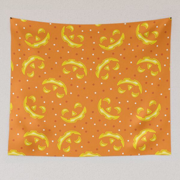 Item preview, Happy Halloween pumpkin pattern designed and sold by wolfgangrainer.