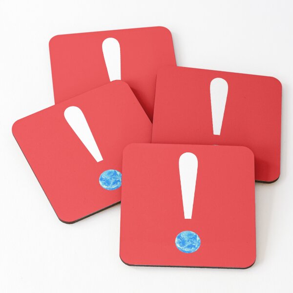 Item preview, ! Declare Climate Emergency ! : The Original White Exclamation Mark on Red designed and sold by Day Chapman.